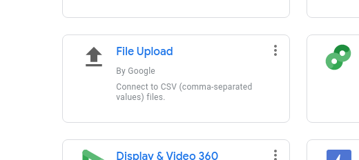Adding csv file as data source