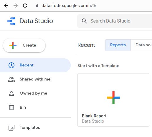 Creating empty report